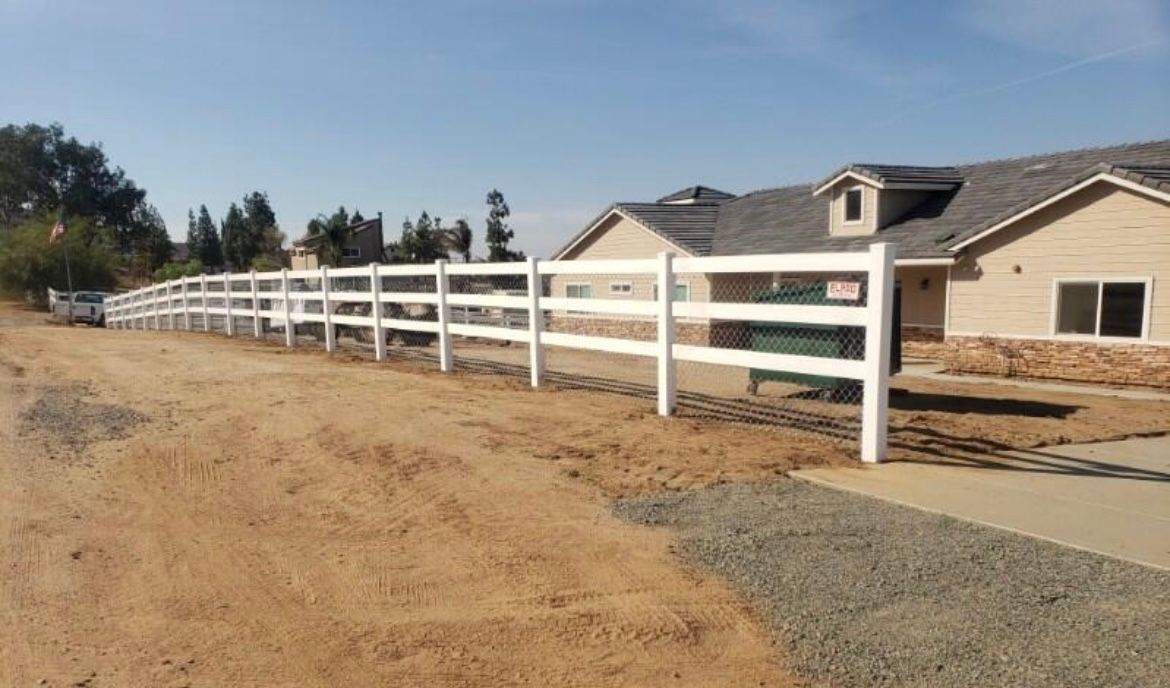 Fence White With Net — Riverside, CA — Elrod Fence Co