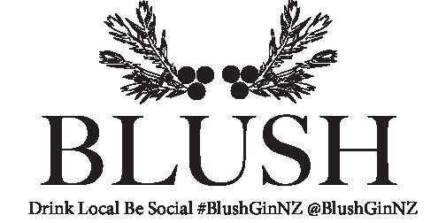 a black and white logo for a company called blush .