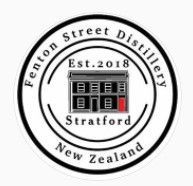a logo for fenton street distillery in new zealand .