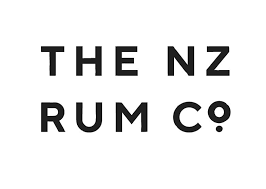 a black and white logo for the nz rum co.