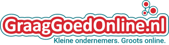 Een logo voor graag goedonline.nl wordt getoond op een witte achtergrond