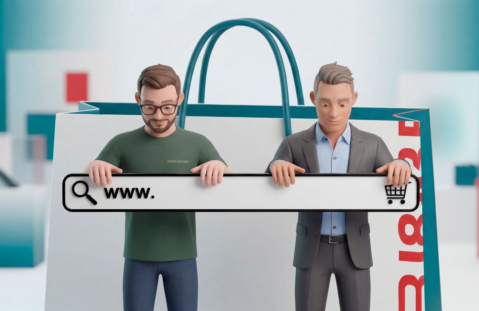 Twee mannen staan naast elkaar teleurgesteld