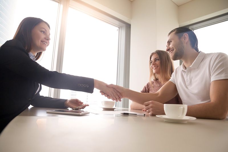 meeting with a property manger