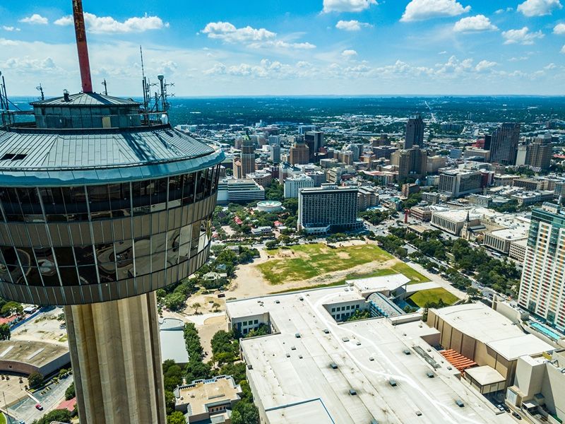 arial view of san Antonio