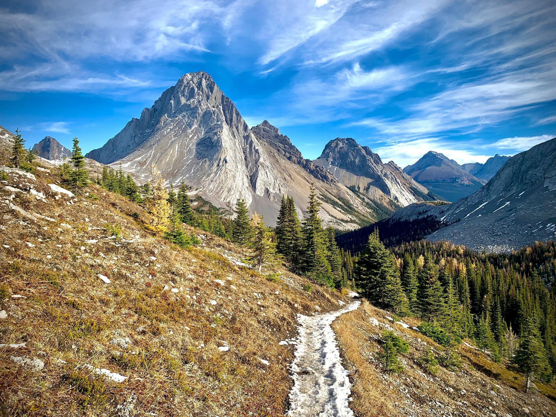 a mountain landscape