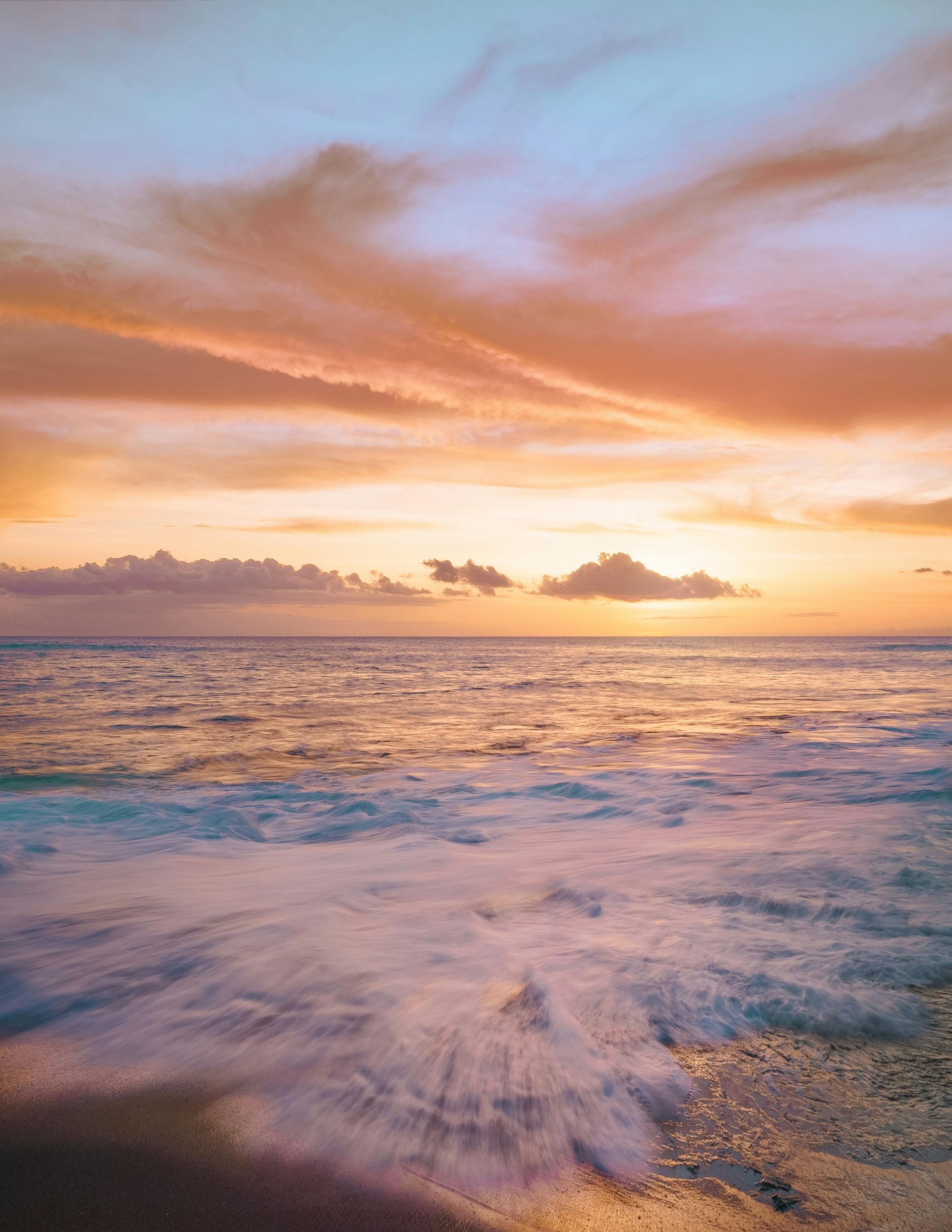 Photo of ocean and sunset