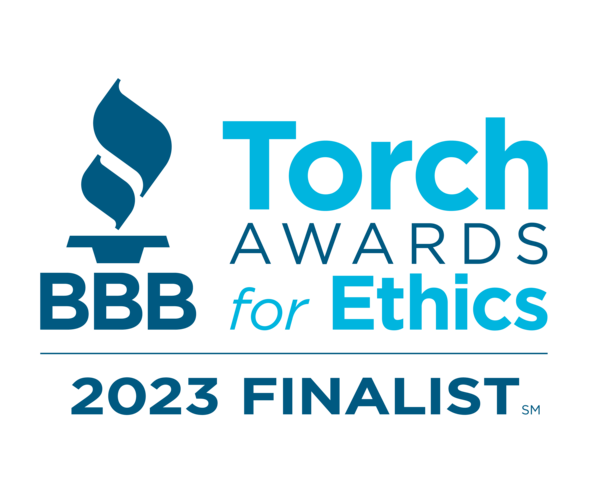 Torch awards bbb for ethics 2023 finalist logo
