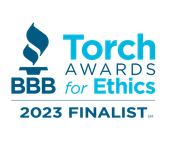 Torch awards bbb for ethics 2023 finalist logo