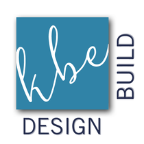 A square logo for KBE Design Build