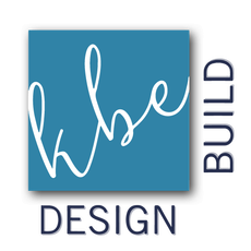 A square logo for KBE Design Build