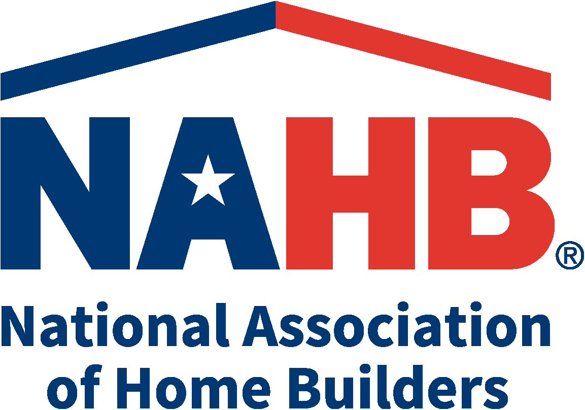NAHB logo with red and blue house roof and “National Association of Home Builders” text