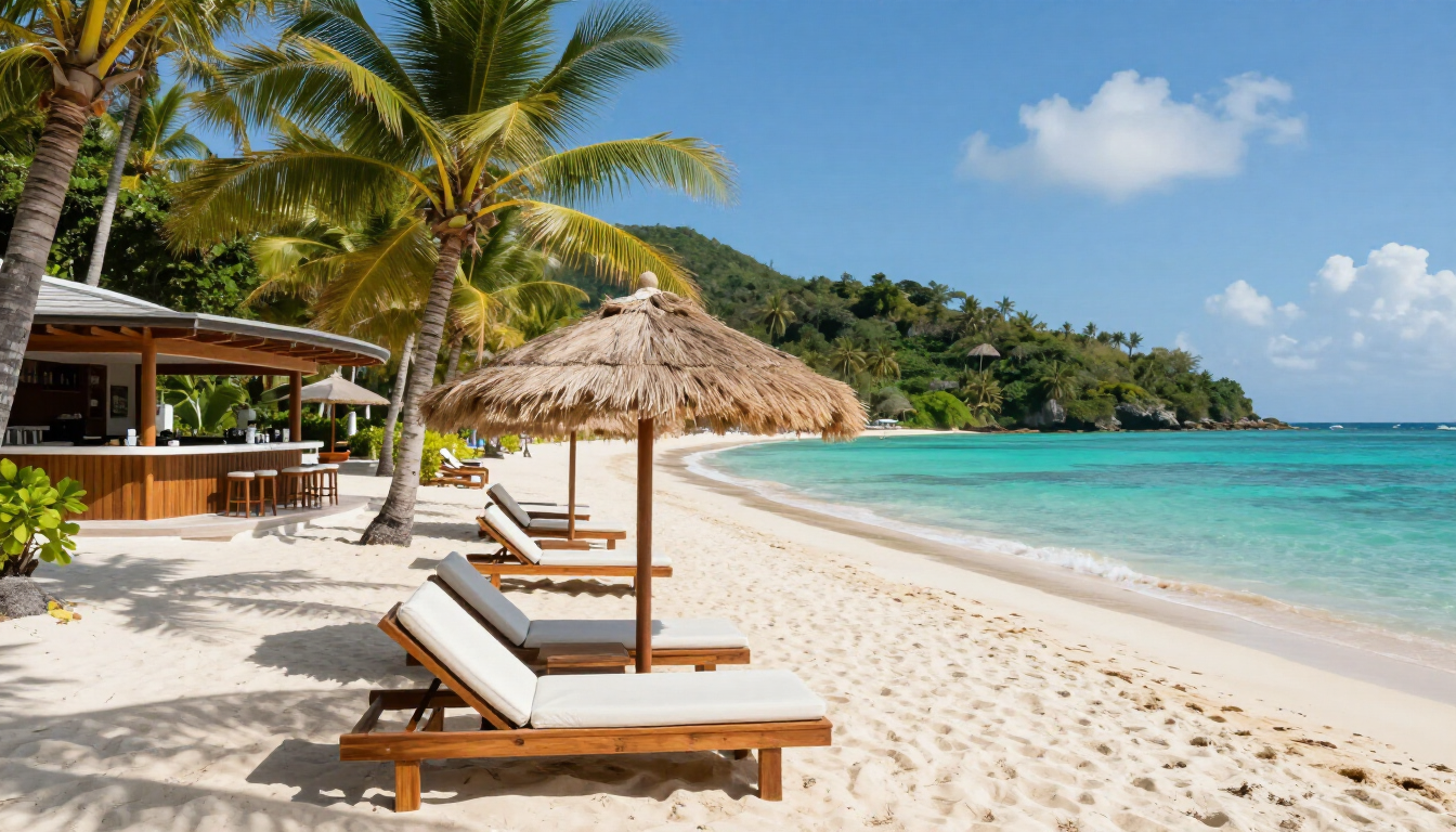 Destinazione di viaggio esclusiva con resort di lusso per i pacchetti Vacantour.
