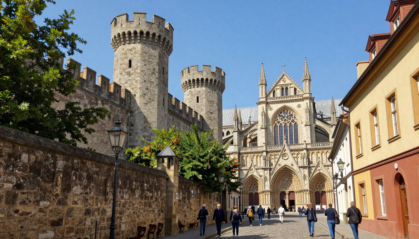Destinazione Europa con monumenti storici e architettura affascinante.