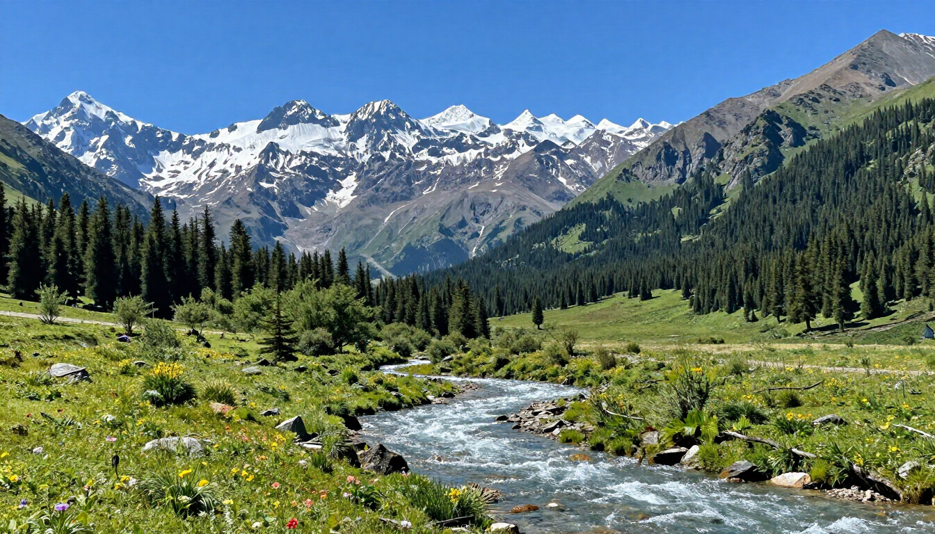 Paesaggio naturale affascinante per destinazione turistica