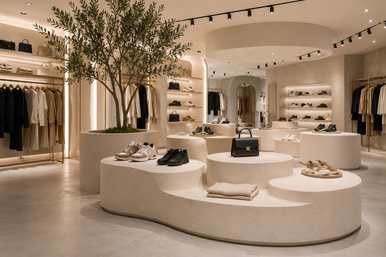 Isomo winkel podiums op maat voor retail