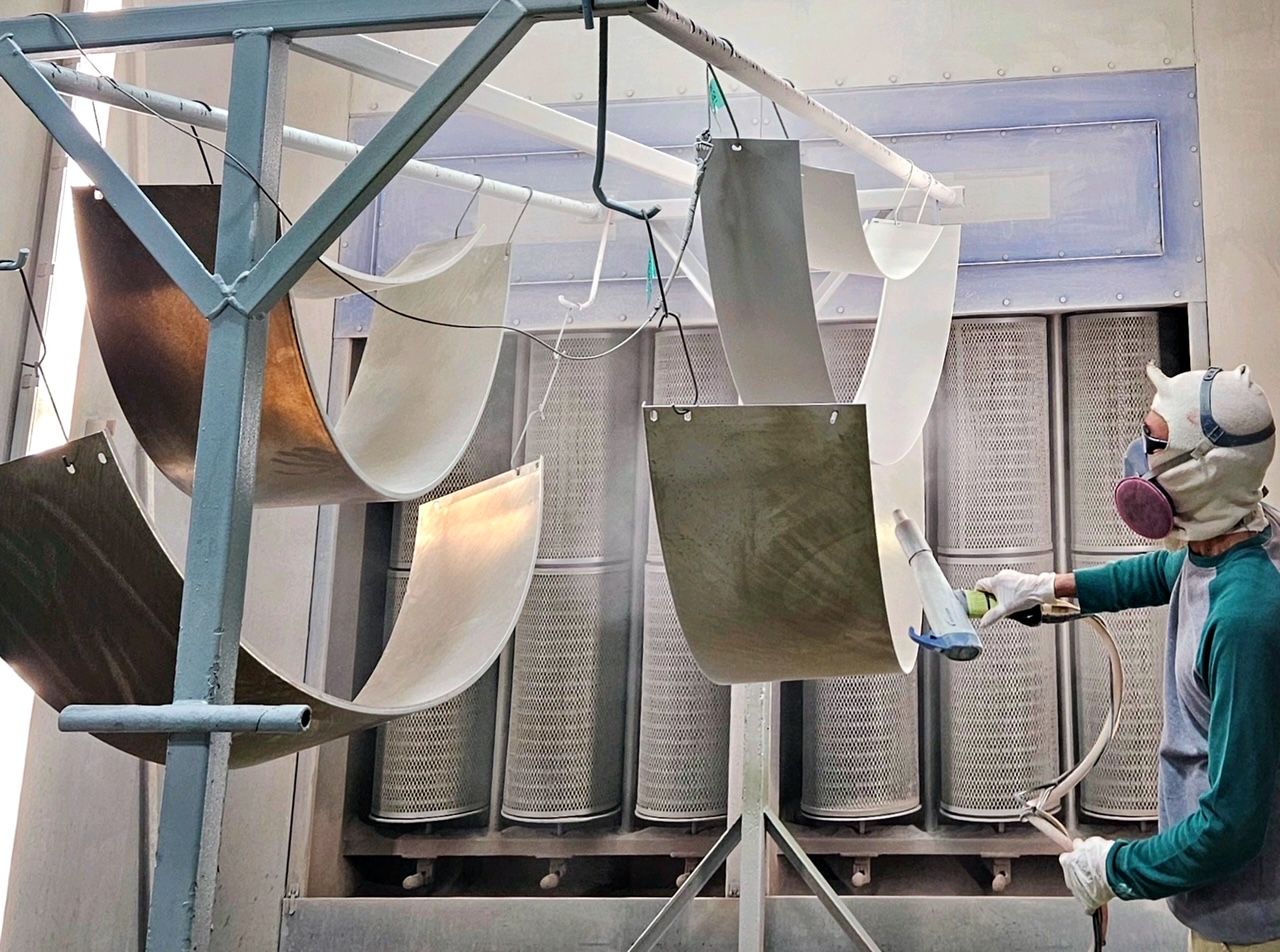 Powder Coating metal structure