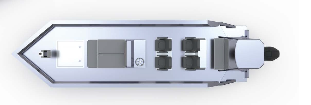 A silver arrow pointing to the right with a bunch of buttons on it.
