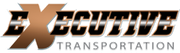 Logo for Executive Transportation, a transportation company; brown and black text on white.