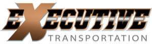 Logo for Executive Transportation, a transportation company; brown and black text on white.