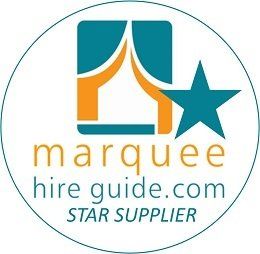 Logo for Marquee Hire Guide, a