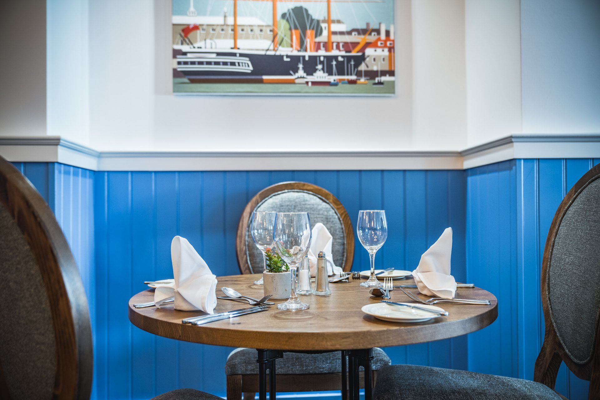 Restaurant close to the historic dockyards in Portsmouth
