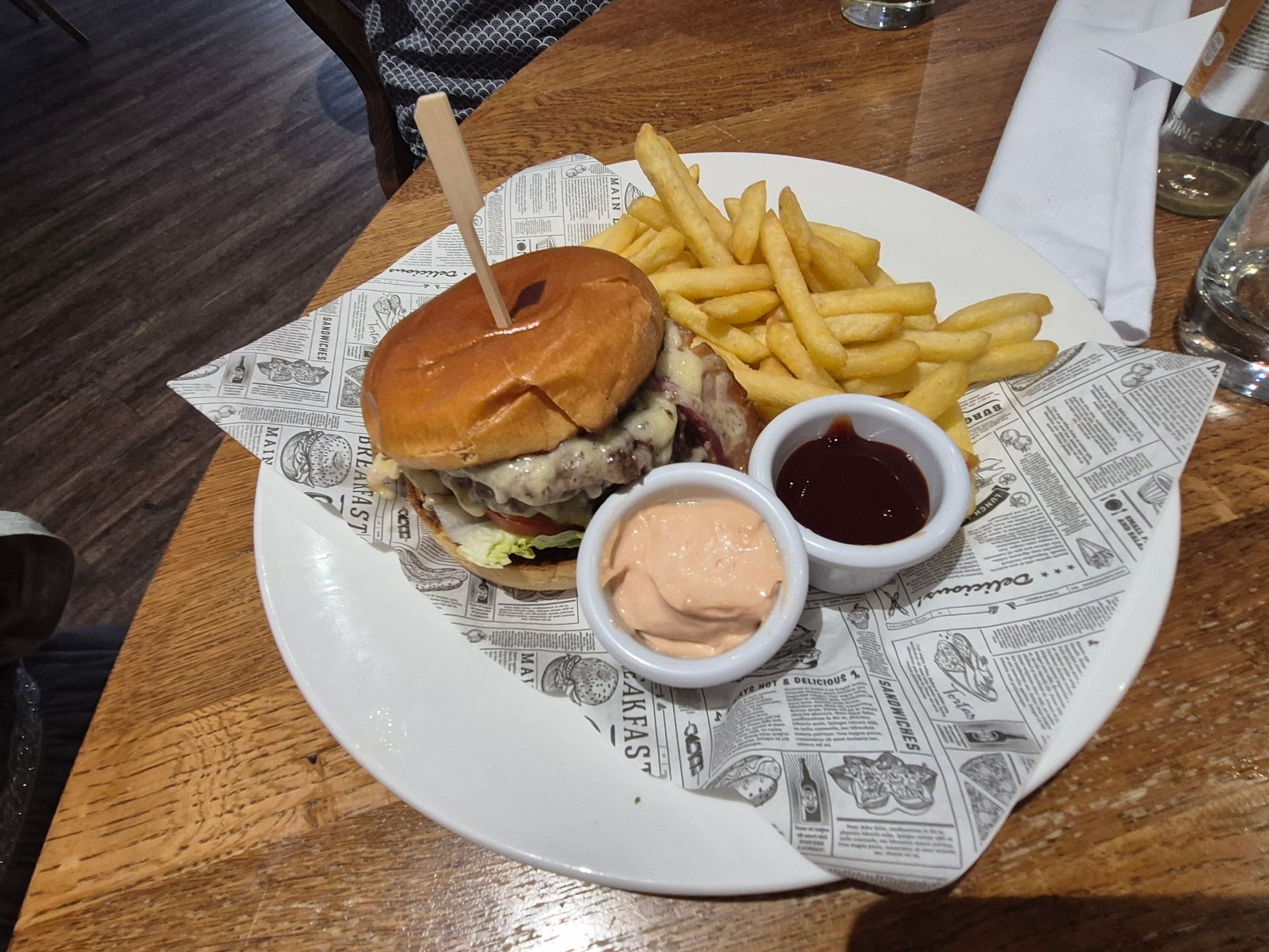 Burger night at the Royal Maritime Hotel, Portsmouth
