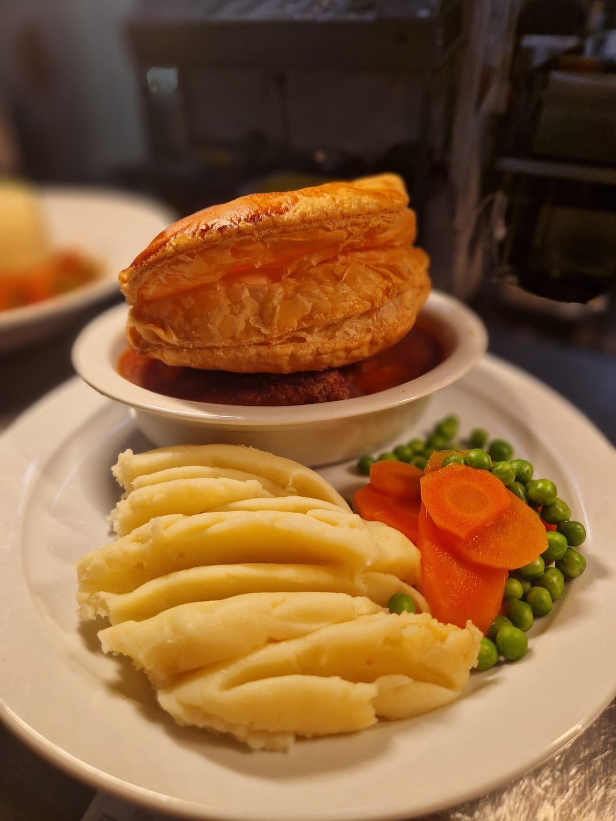 Pie and mash at the Royal Maritime Hotel, Portsmouth