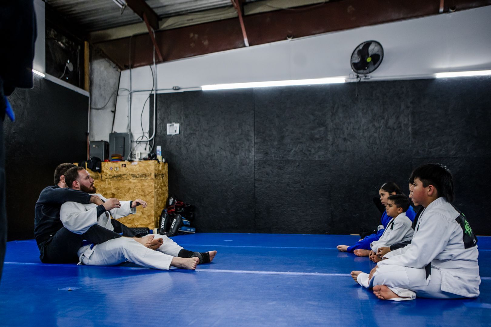 Students drilling Brazilian Jiu Jitsu escapes at Artistry BJJ in Houston, TX to build calm problem-solving under pressure.