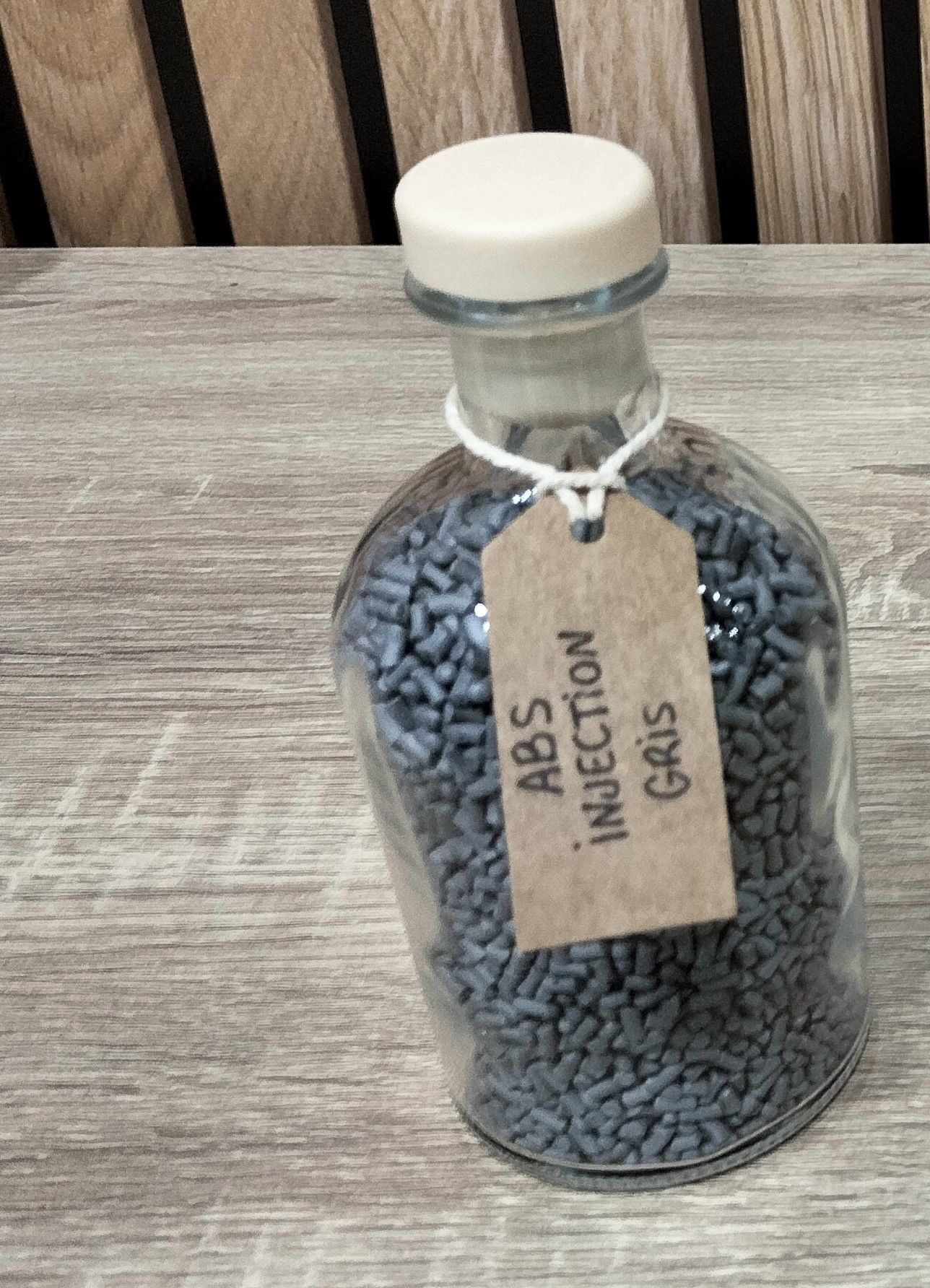 Granulés de r-ABS recyclé gris