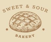 A logo for sweet and sour bakery with a loaf of bread