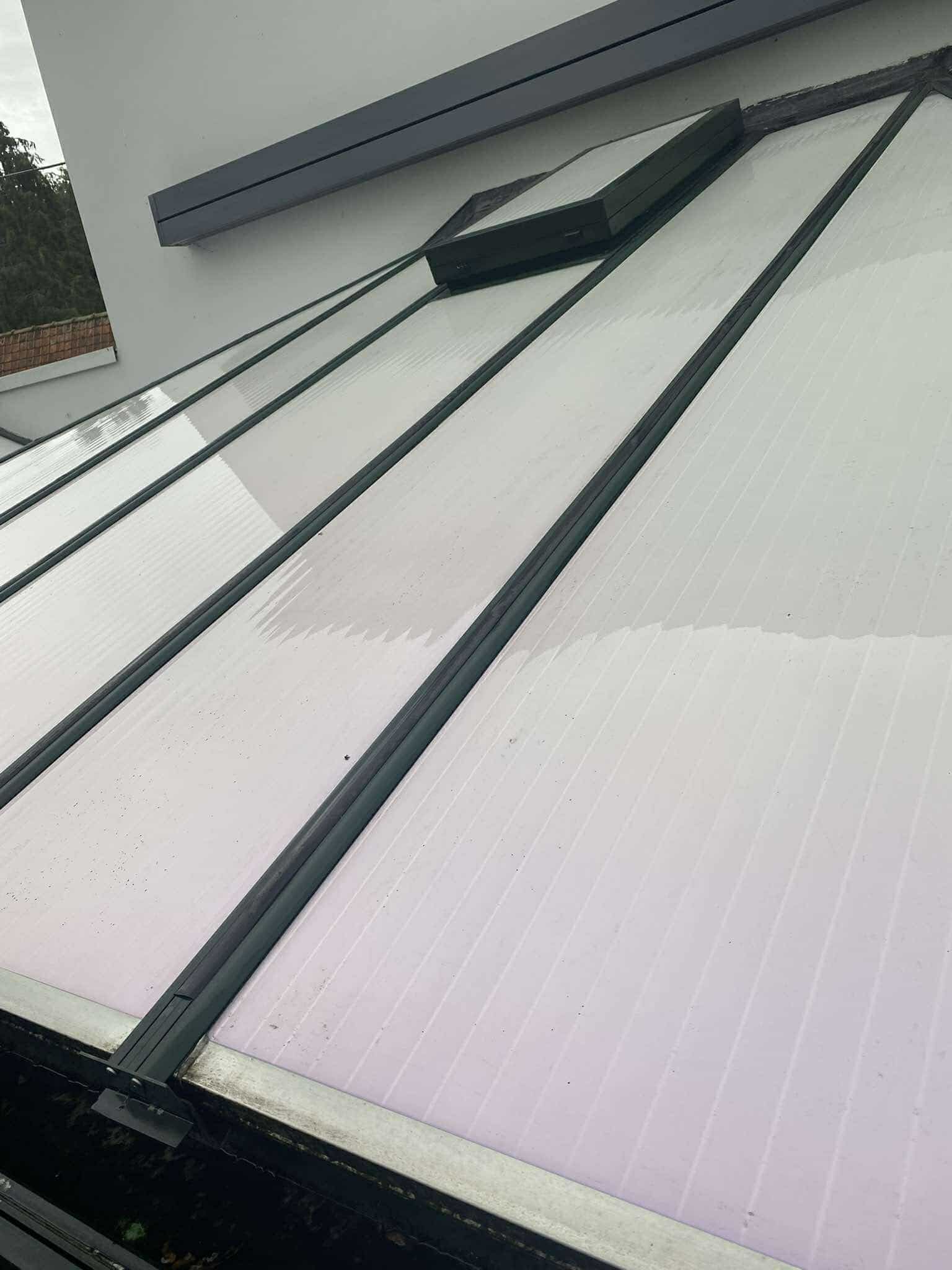 veranda afwassen