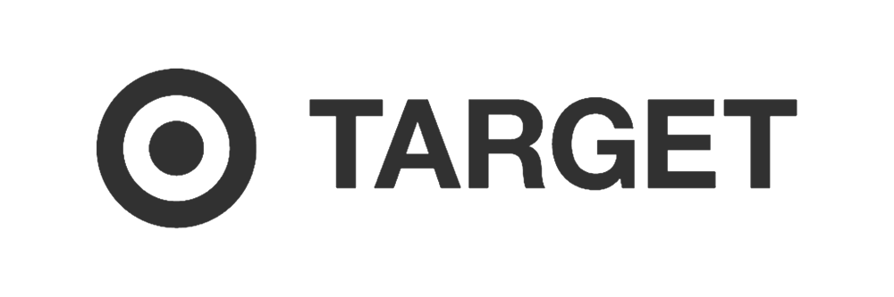 Target logo with red bullseye symbol and black wordmark