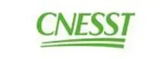 Le mot cnesst est écrit en vert sur fond blanc