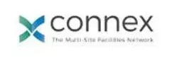 Le logo de connex est un réseau d'installations multi-sites.
