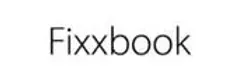 Le mot fixxbook est sur un fond blanc.