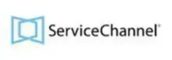 Le logo du canal de service est sur fond blanc.
