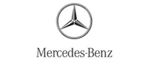 The mercedes benz logo is on a white background.