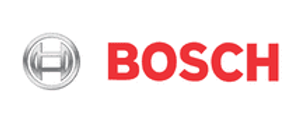 A bosch logo on a white background