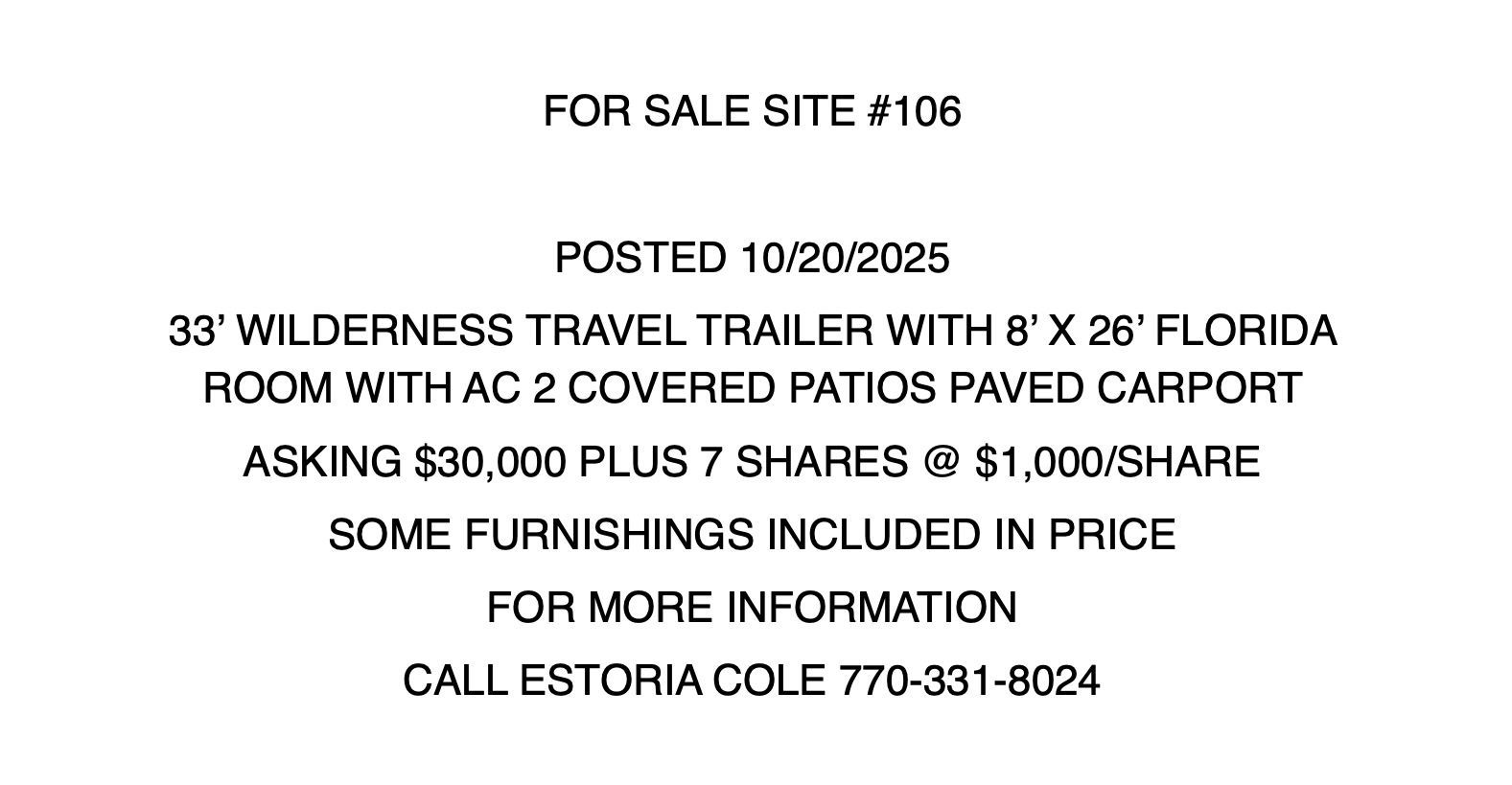 Lot 106 For Sale
