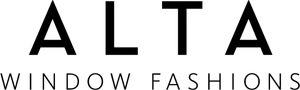 ALTA Window Fashions logo in black and gray text