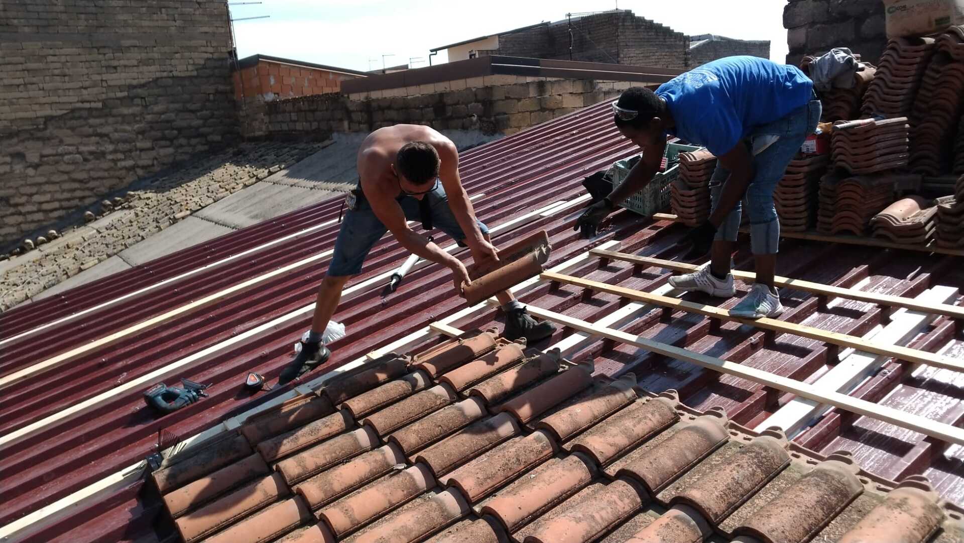 Lavori su tetto