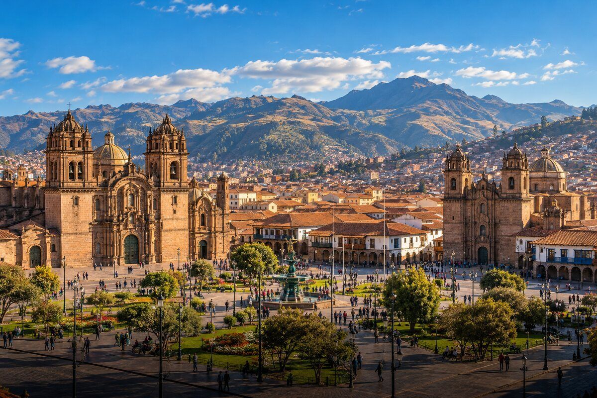 Scenic view of the Peruvian Andes