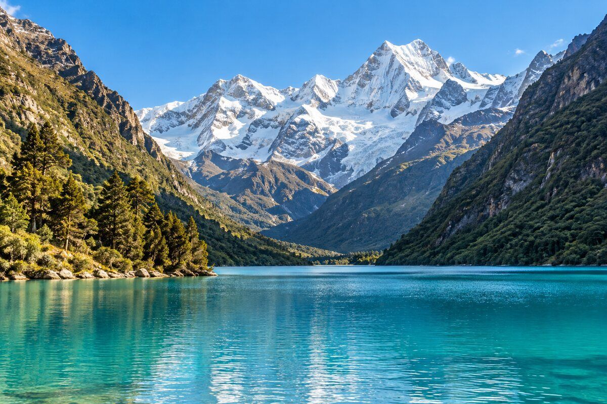 Scenic view of the Peruvian Andes