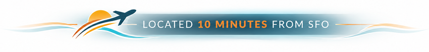 Banner with airplane graphic and text:
