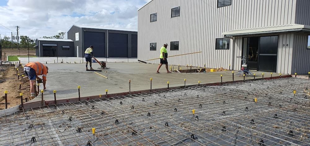 Parking Lot With A Lot Of Parking Spaces And A Lot Of Barriers — Diamond Concreting In Mount Low, QLD