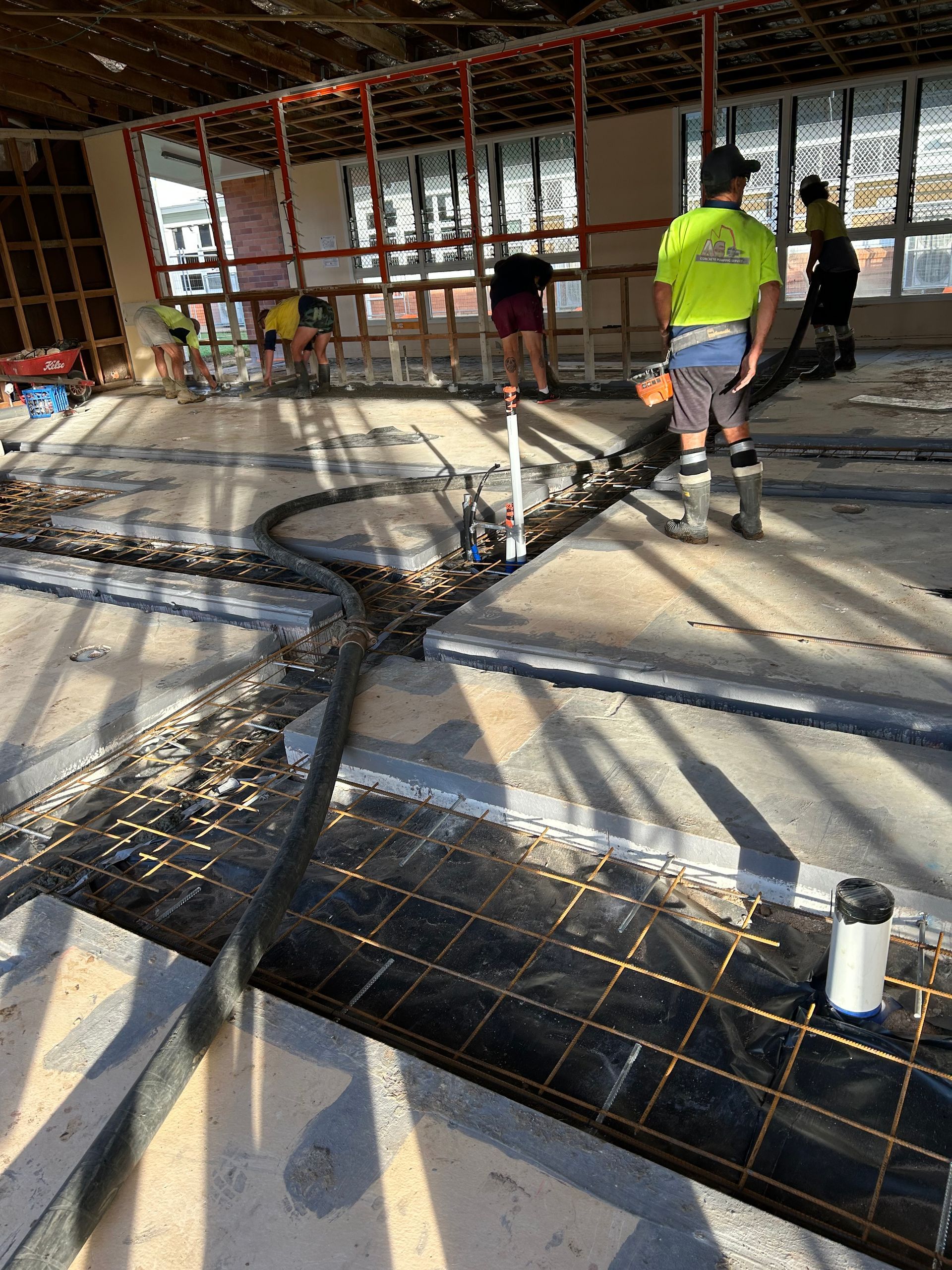Construction Site With A Lot Of Wood And Concrete — Diamond Concreting In Mount Low, QLD