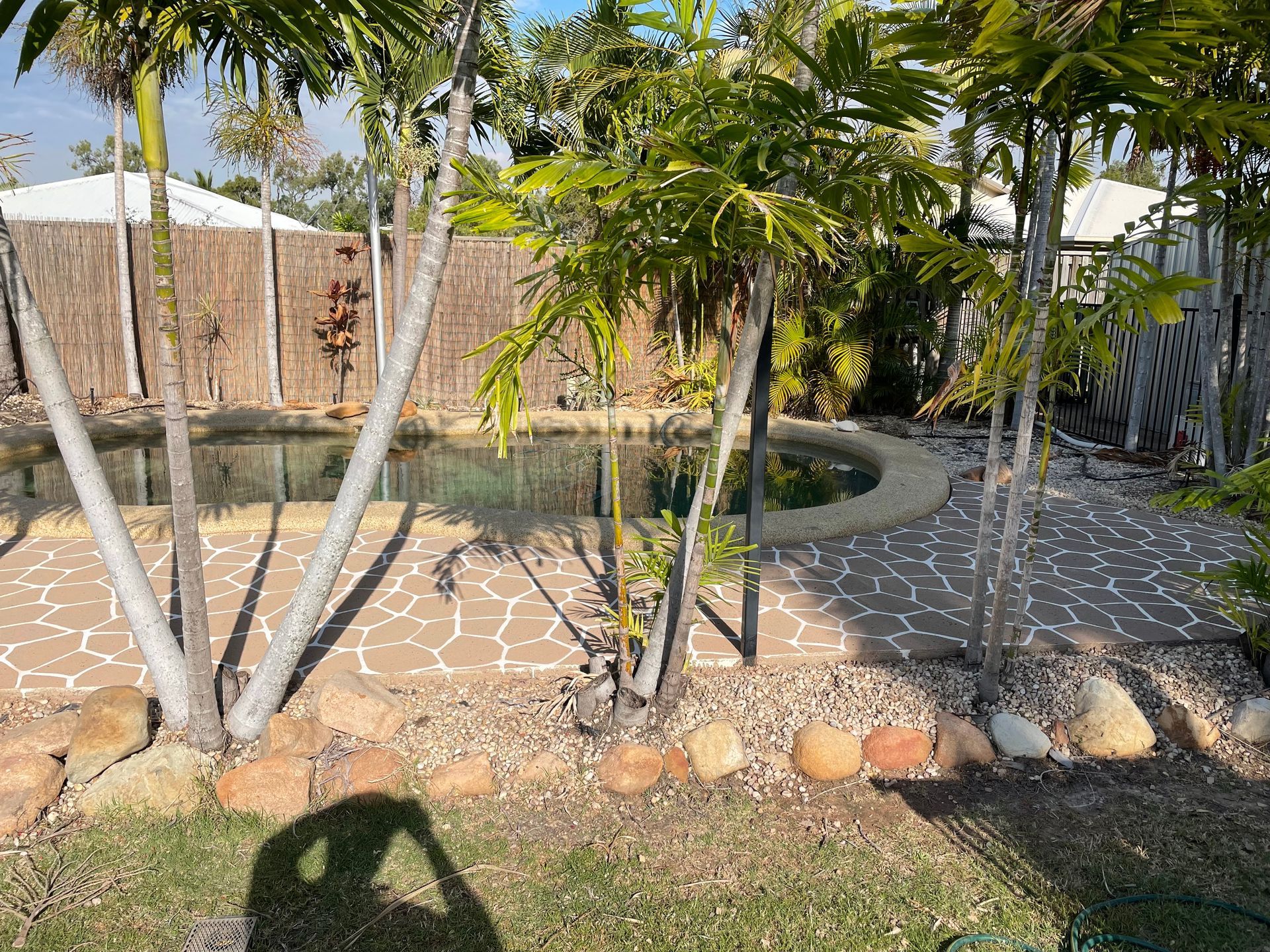 Large Swimming Pool On The Roof Of A Building — Diamond Concreting In Mount Low, QLD