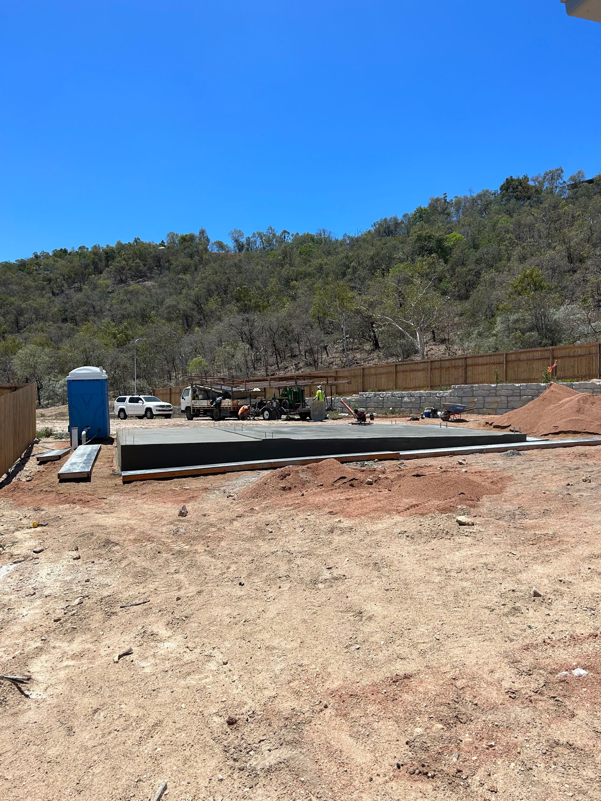 House Being Built With A Concrete Foundation And A Wooden Frame — Diamond Concreting In Mount Low, QLD