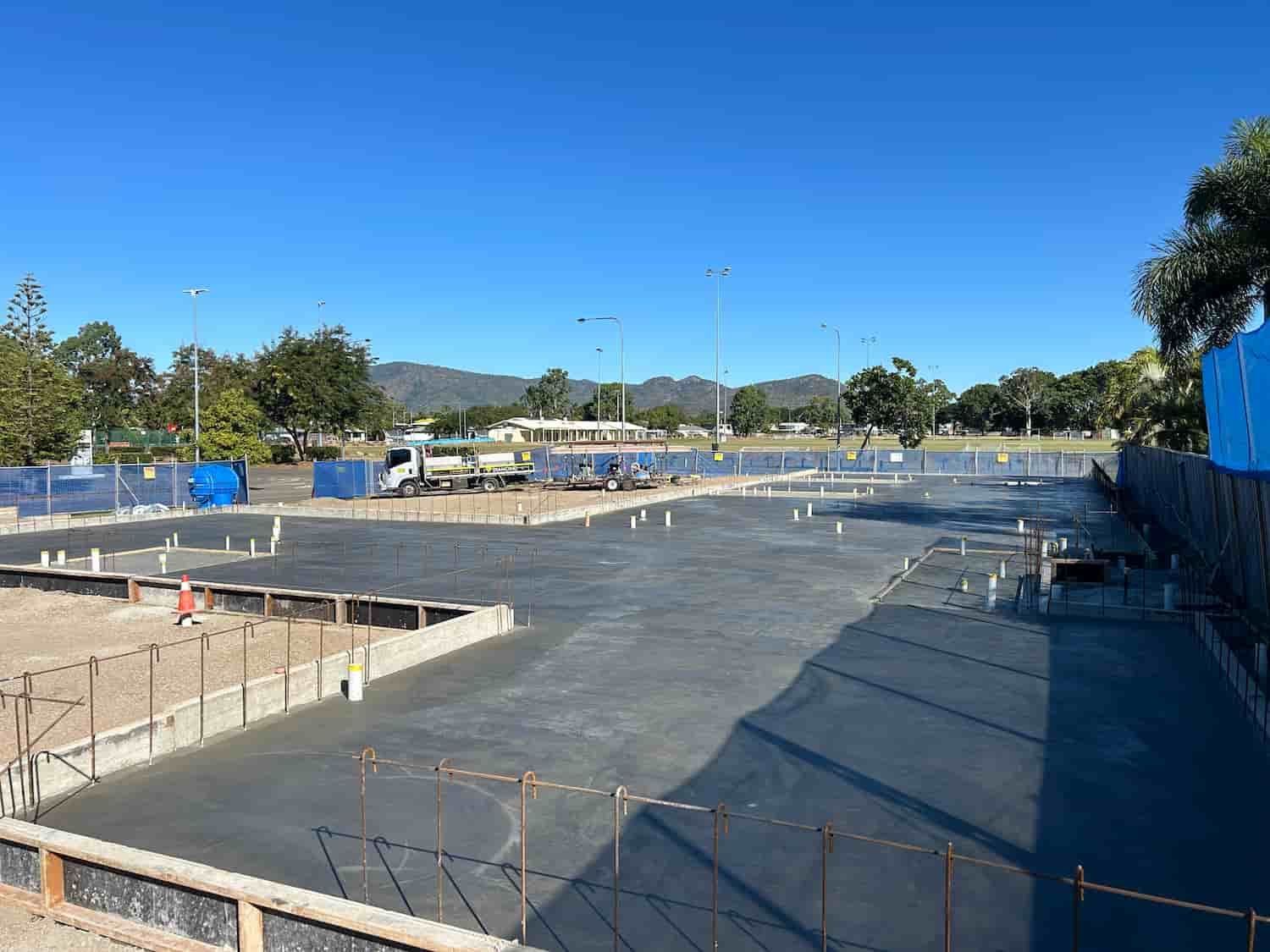 There is a Lot of Construction Going on in the Background — Diamond Concreting In Mount Low, QLD