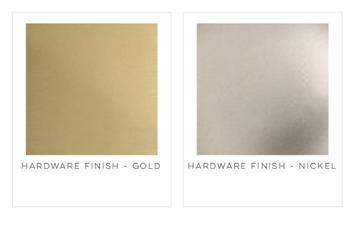 Winter glow hardware finishes